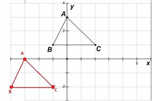 1. if the rule (x, y) → (x + 3, y – 3) is applied to the original triangle, give the coordinates of 