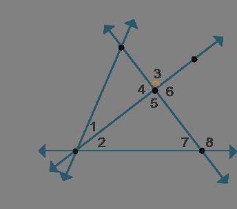 Which angle pairs are supplementary? Check all that apply. ∠1 and ∠2 ∠4 and ∠3 ∠4 and ∠5 ∠7 and ∠5 ∠