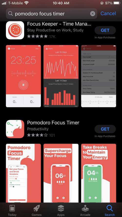 Any aesthetic pomodoro timer apps you know? That are free* Something similar to pomofocus.io -> h