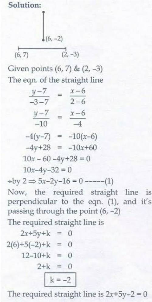 Consider the line y=5/3x+1.

Find the equation of the line that is perpendicular to this line and pa
