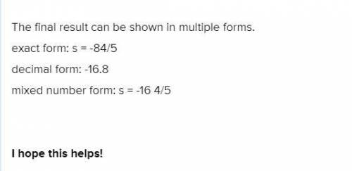 I don’t understand someone help me 
4-16=2+5 (s+14)
