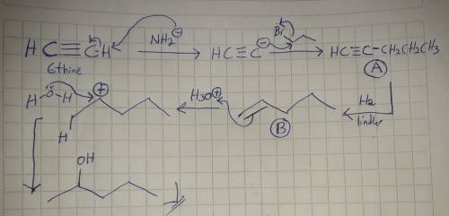 Draw the structures of organic compounds A and B. Indicate stereochemistry where applicable The star