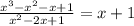 \frac{x^3 - x^2 -x + 1}{x^2 - 2x+1}= x +1
