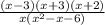 \frac{(x -3)(x+3)(x+2)}{x(x^2-x-6)}
