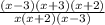 \frac{(x -3)(x+3)(x+2)}{x(x+2)(x-3)}