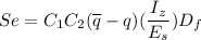 Se = C_1C_2 (\overline q - q) (\dfrac{I_z}{E_s})D_f