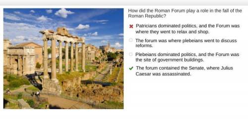 How did the roman forum play a role in the fall of the roman republic? patricians dominated politics