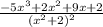 \frac{-5x^3+2x^2+9x+2}{(x^2+2)^2}