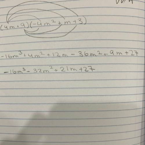 Multiplying polynomialshelp help help help:p​