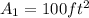 A_1 = 100ft^2