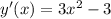 y^{\prime}(x) = 3x^2 - 3