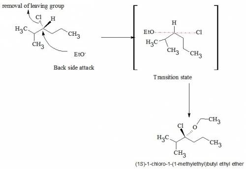 Part b (r)–3-chloro-2-methylhexane will undergo a nucleophilic substitution reaction in the presence