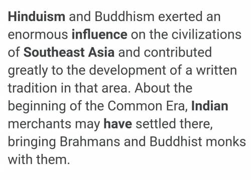 How did the spread of Hinduism affect the culture of India and Southeast Asia?