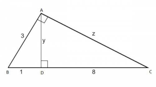 Find the value of y (a)2 (b) 6/2 (c)2/2 (d)3