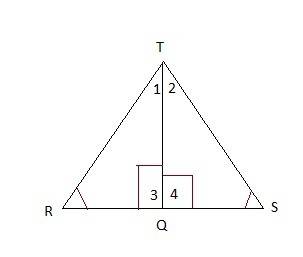 Given:  bisects rts r = s prove:  1. segment tq bisects ∠rts;  ∠r = ∠s definition of perpendicular. 