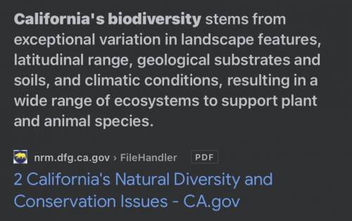 What makes California special in terms of biodiversity