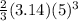 \frac{2}{3}(3.14)(5)^{3}