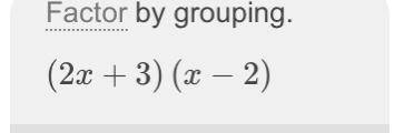2x^2-x-6
Solve the quadratic equation
