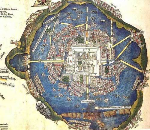 According to the aztec history, how did the aztecs know where to build their new city of tenochtitla