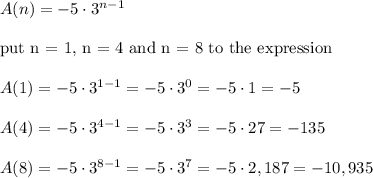 Find The First Fourth And Eighth Terms Of The Sequence A N 5 3n 1 Me