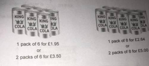 Work out the cheapest way to buy 48 cans of cola
