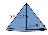 A right triangle ABC with sides 5cm ,12cm and 13cm is revolved about the side 12 cm . find the volum