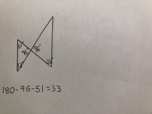 Determine if the following triangles are similar. If they are similar, choose their justification. I