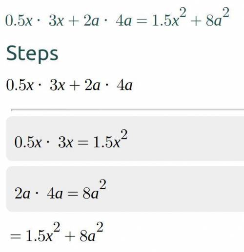 Let's simplify.(a)5x 3x+2a 4a​