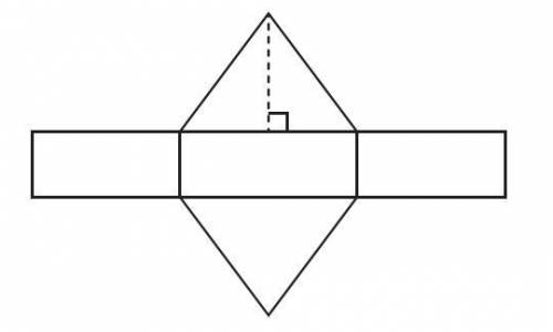 He net of a triangular prism is shown. Use the ruler provided to measure the dimensions of the net t
