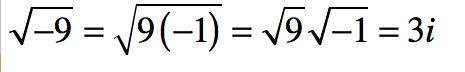 Which choices are equivalent to the expression below? √-9