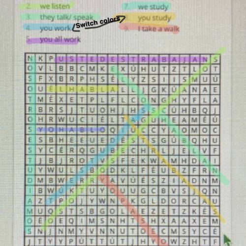 This is a word search 
8th grade, pls show the editing
