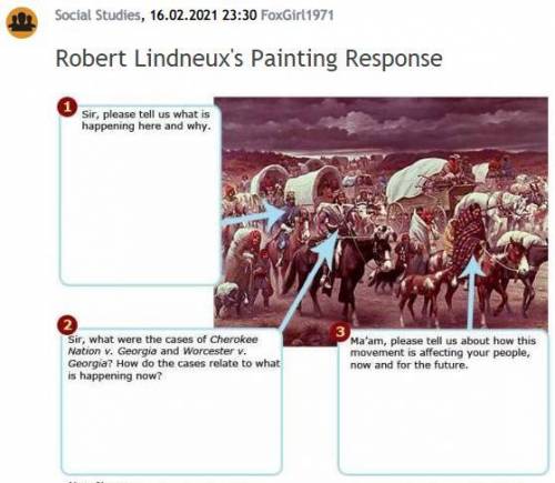 Robert Lindneux's painting response.