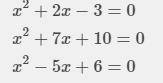 3x2 + 5x-9 = 0
Quadratic formula
A=
B=
C=