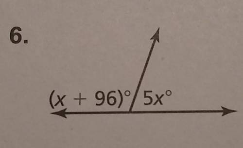 Tell whether the angles are adjacent or vertical. Then find the value of x. The angles are . Questio