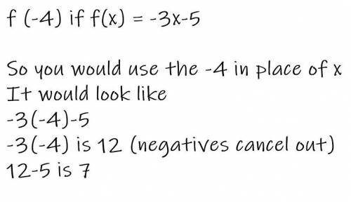 Find f(-4) if f(x) = -3x - 5