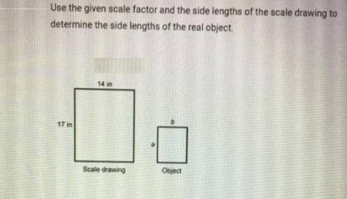 Used to given scale factor inside length of the scale drawing to determine the silence of the real o