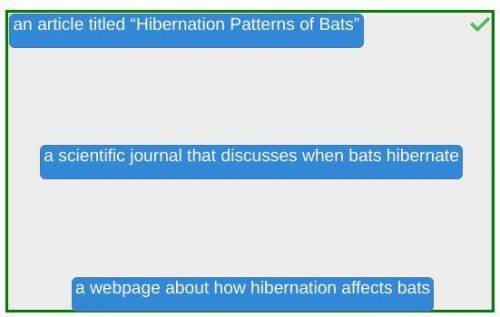 Jasper is writing a research paper about why bats hibernate. Determine which three sources will like