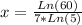 x = \frac{Ln(60)}{7*Ln(5)}