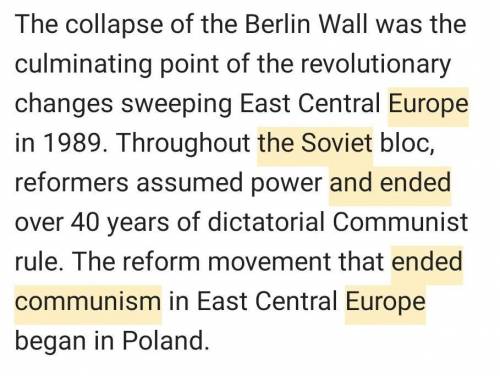 What factors brought about the end of communism in Eastern Europe and the Soviet Union?