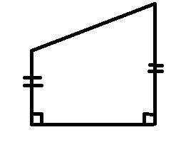 A quadrilateral has only 2 right angles and 1 pair of parallel sides. What is the name of the quadri