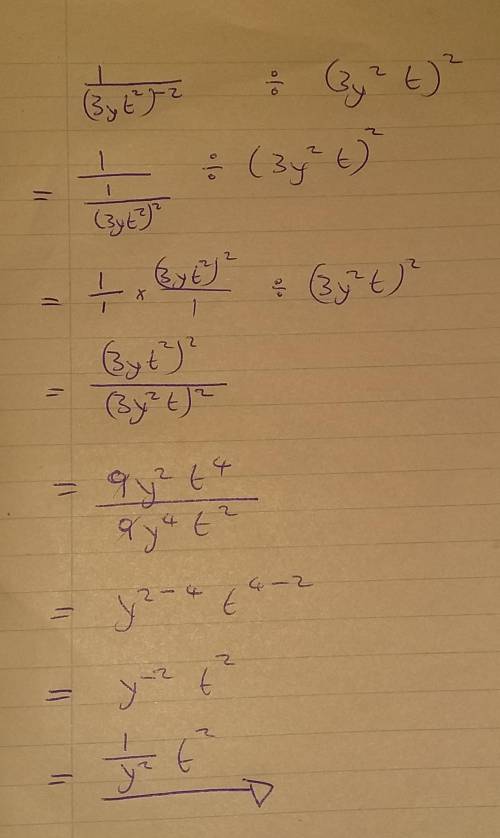 Simplify the following and express your answers in positive exponent form:
Qii)