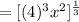 =[(4)^3x^2]^\frac{1}{3}
