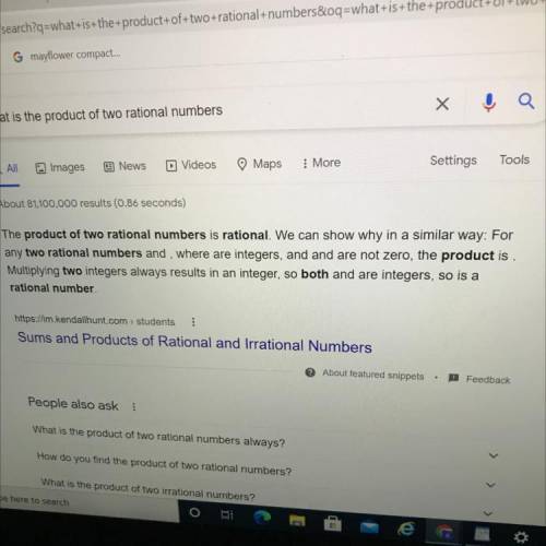 What is the product of two rational numbers explain