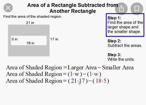 What is the area of the shaded region ?
