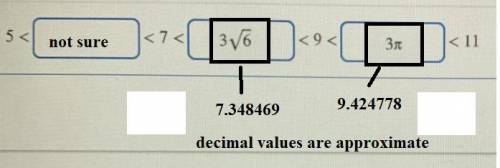 Move the values to the boxes to complete the inequality statement.

5<____<7<____<9____&