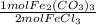 \frac{1molFe_2(CO_3)_3}{2molFeCl_3}