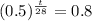 (0.5)^{\frac{t}{28}} = 0.8