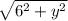 \sqrt{6^2 + y^2}