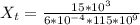 X_t=\frac{15*10^3}{6*10^{-4}*115*10^9}