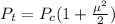 P_t=P_c(1+\frac{\mu^2}{2} )